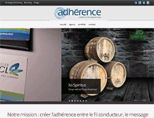 Tablet Screenshot of adherence-marketing.com